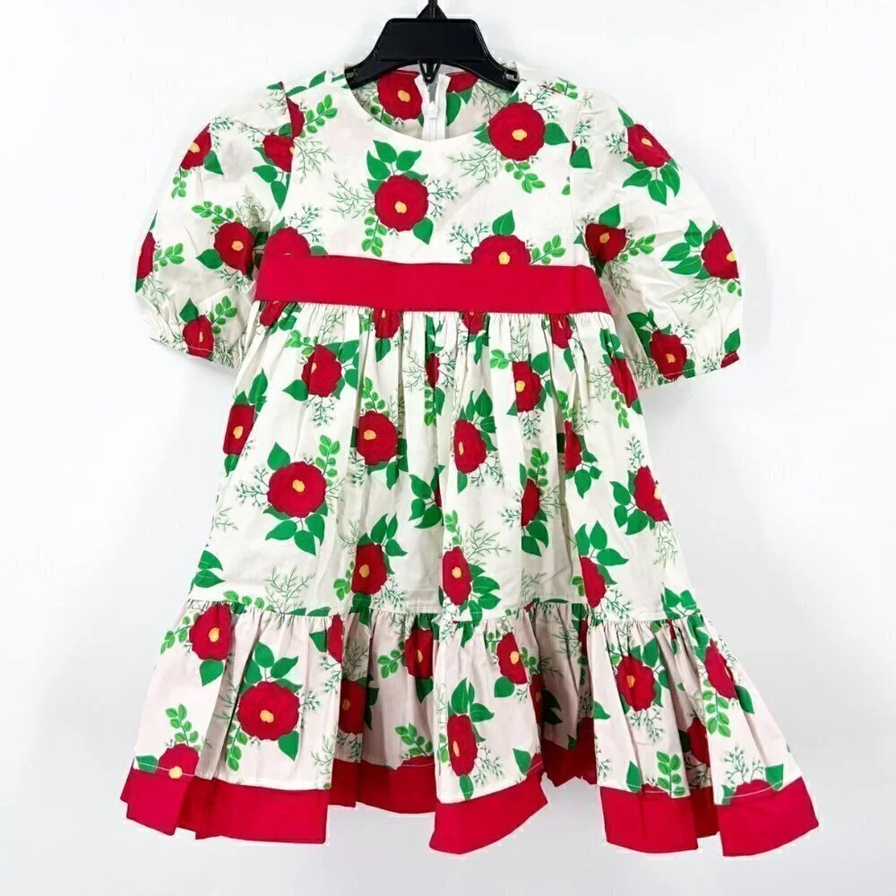 Eleanor Rose Caroline Dress Christmas Roses